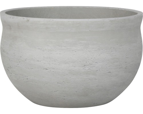 Šedý květináč z kameniny