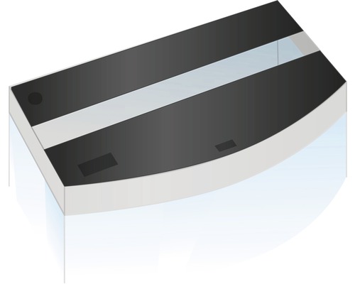 Akvárium se zakřivenou skleněnou přední stranou