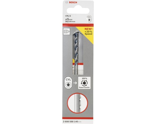 Vrták Bosch CYL-5 o průměru 5 mm, velikost 50/100 mm