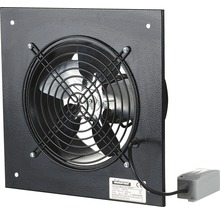Nástěnný ventilátor s ochrannou mřížkou a připojovací krabicí