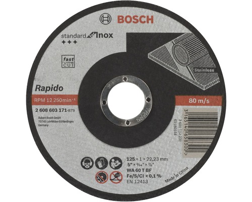 Brusný kotouč Bosch STANDARD INOX Ø 125x1 mm