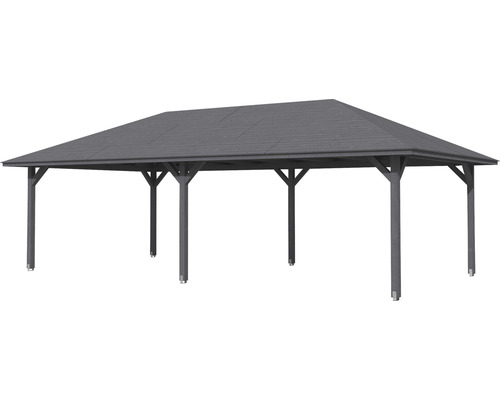 Dřevěný altán se střechou