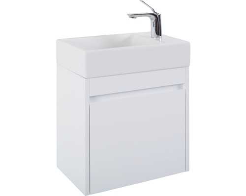 Umyvadlo s umyvadlovou skříňkou a armaturou