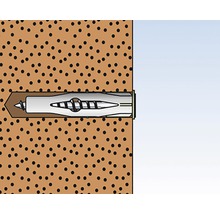 Ilustrace hmoždinky ve zdi