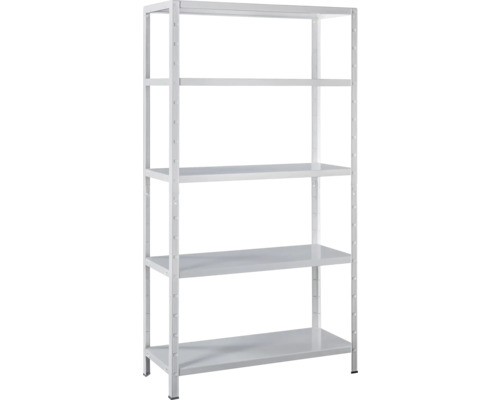 Kovový regál Schulte 4519-W 2000x1200x350 mm, 5 polic, nosnost 425 kg, bílý Kovový regál s pěti úrovněmi pro skladování a organizaci