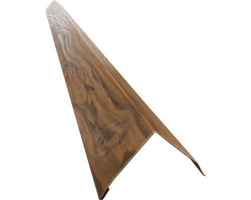 Rohový profil Precit Roof H12 pro stěnový panel 1000 mm dub zlatý Dekorační rohový profil s dřevěným vzhledem
