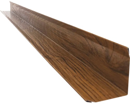 Úhlový profil Precit Roof H12 pro stěnový panel 1000 mm dub zlatý Rohový profil s dřevěným dekorem