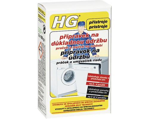 HG přípravek na důkladnou údržbu praček a myček 200 ml