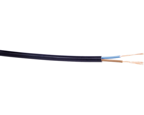 Kabel H03VV-F (CYLY) 2x0,5 čierny, metrážové zboží