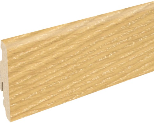 Soklová lišta Skandor dub šedý vápněný SU60L 19x58x2400 mm Podlahová lišta s dřevěným vzhledem
