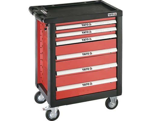 Dílenský vozík se sedmi zásuvkami od společnosti Yato