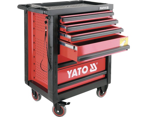 Dílenský vozík Yato YT-0902 pojízdný včetně 6 zásuvek bez nářadí