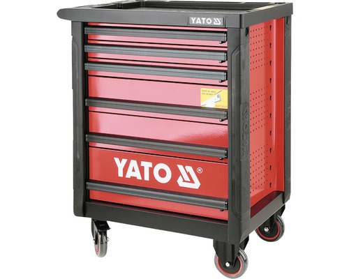 Dílenský vozík s několika zásuvkami a logem YATO