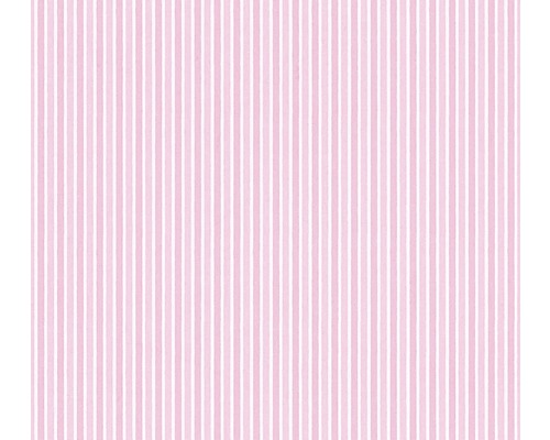 Látka s růžovými proužky na metráž