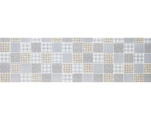 Vzor dlaždic s geometrickými a květinovými motivy