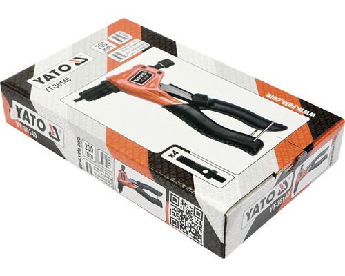 Nýtovací kleště Yato v balení, 200 milimetrů