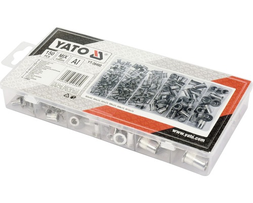 Sada závitových vložek Yato v plastovém boxu