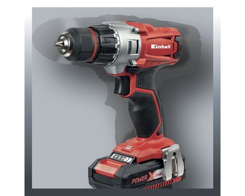 Logo společnosti Einhell. Akumulátorový vrtací šroubovák s akumulátorem