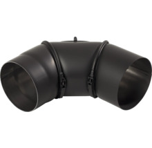 Kouřové koleno s dvířky polohovatelné 0-90° Ø150 mm lakované barvou Senotherm černá metalíza-thumb-3 Kouřové koleno s dvířky polohovatelné 0-90° Ø150 mm lakované barvou Senotherm černá metalíza-thumb-3