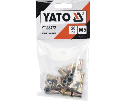 Nýtovací matice Yato, M5, 20 kusů v balení