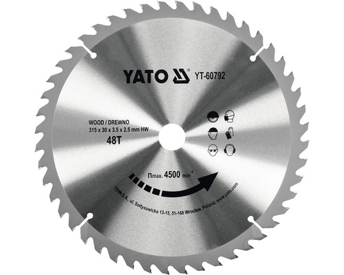 Kotouč na dřevo Yato YT-60792, 315x30mm 48z