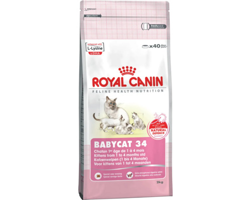 Royal Canin Babycat 34 krmivo pro koťata od 1 do 4 měsíců ve dvoukilogramovém balení
