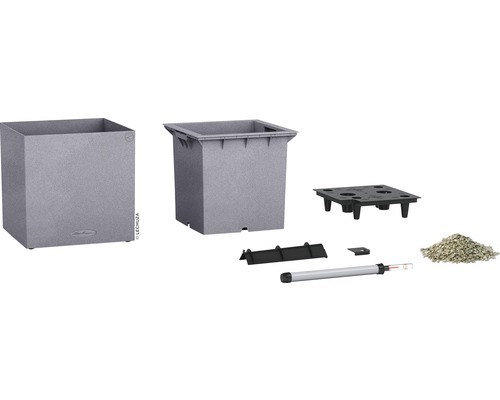 Květináč Lechuza Cube s příslušenstvím