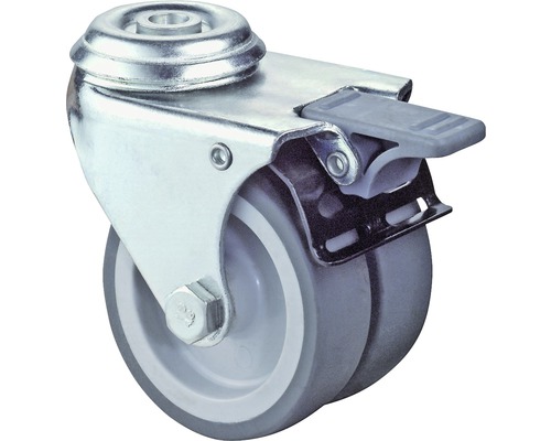Nábytkové kolečko ⌀ 75 mm dvojité, přístrojové