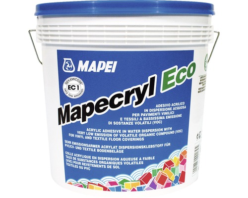Akrylátové lepidlo na koberce Mapei Maperyl Eco 5 kg Kbelík akrylátového lepidla na vinylové a textilní podlahy