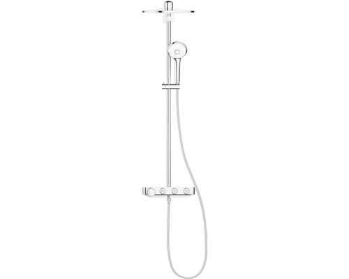 Sprchový systém s termostatickou baterií Grohe Euphoria SmartControl 310 Duo Sprchový panel s ruční sprchou a poličkou