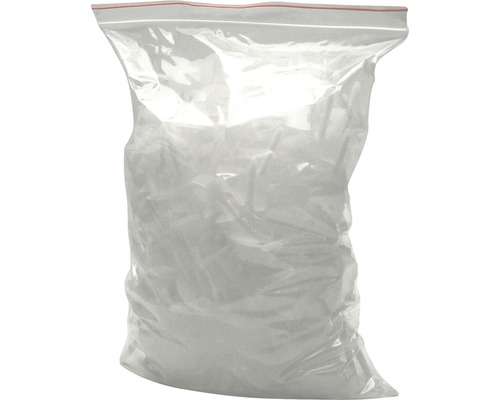 Naplněný průhledný sáček se zipem