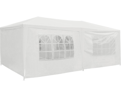 Párty stan Gazebo 3 x 6 x 2,55 m polyethylen 120 g/m² bílý-0