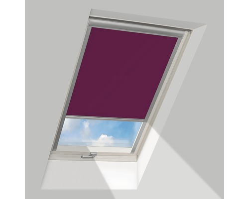 Roleta na střešní okno, ztmavená ARF 056 55X78cm, tmavě-růžová-0