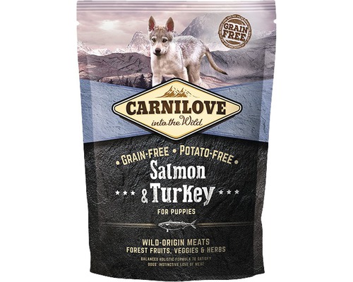 Granule pro psy Carnilove Grain Free Salmon & Turkey for Puppy 1,5 kg
