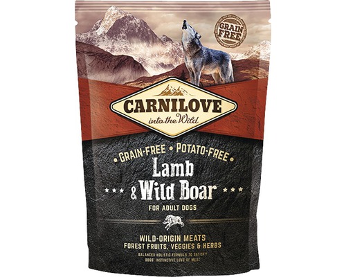 Granule pro psy Carnilove Grain Free Lamb & Wild Board for Adult 1,5 kg