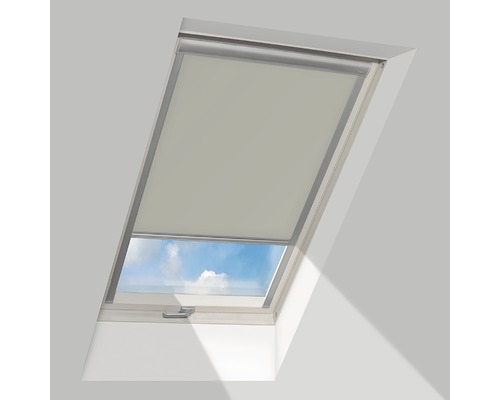 Roleta na střešní okno, zatemňovací ARF 227 55X78cm, tmavě-béžová-0