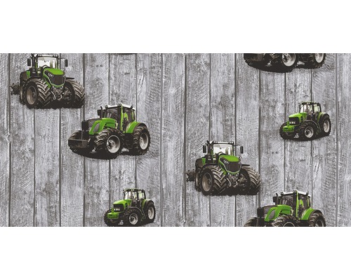 Tapeta s motivem traktoru a vzhledem dřeva