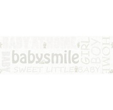 Tapeta s dětskými motivy a nápisy jako Babysmile, Boy, Girl a Home