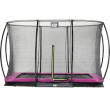 Obdélníková zahradní trampolína se záchytnou sítí