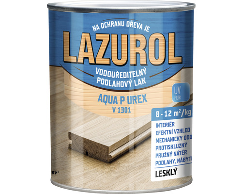 Lak na dřevo Lazurol Aqua P-urex V1301 lesklý 0,624 l