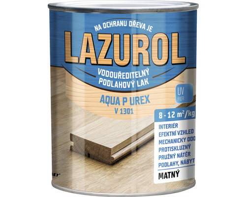 Lak na dřevo Lazurol Aqua P-urex V1301 matný 0,624 l