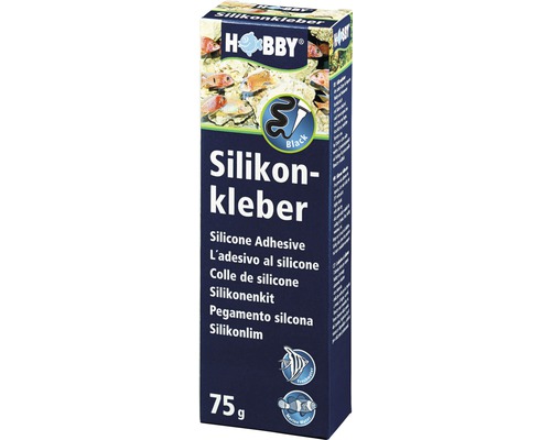 Akvarijní lepidlo HOBBY Silicone Adhesive 75 ml černé Hobby silikonové lepidlo 75 gramové balení