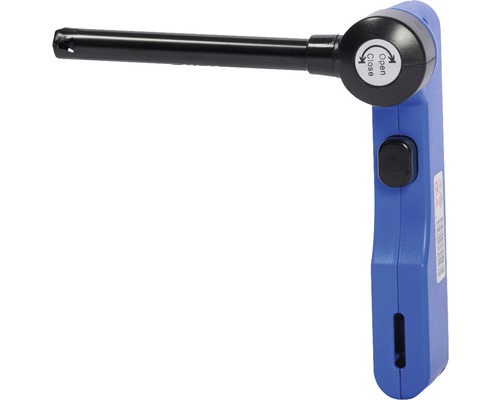 Modrý tyčový zapalovač s černou zapalovací trubkou