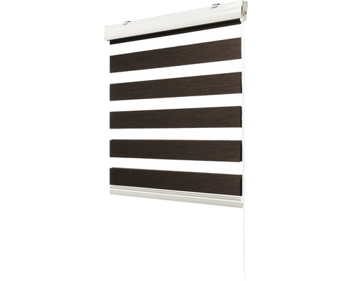 Dvojitá roleta s vodorovnými pruhy k dekoraci oken