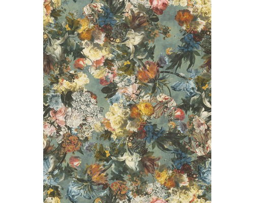 Vliesová tapeta 605655 Passepartout květiny modrá