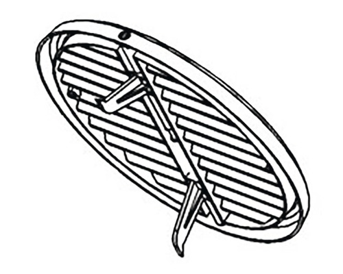 Kulatý talířový ventil pro ventilaci