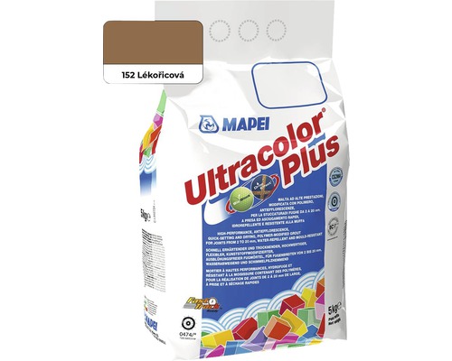 Spárovací hmota Mapei Ultracolor Plus 152 lékořicová, 5 kg Balení spárovací hmoty Mapei Ultracolor Plus 5 kg