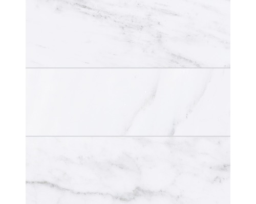 Dlažba imitace mramoru Velvet Brick blanco 33,15 x 33,15 cm Bílá obkládačka se vzhledem mramoru