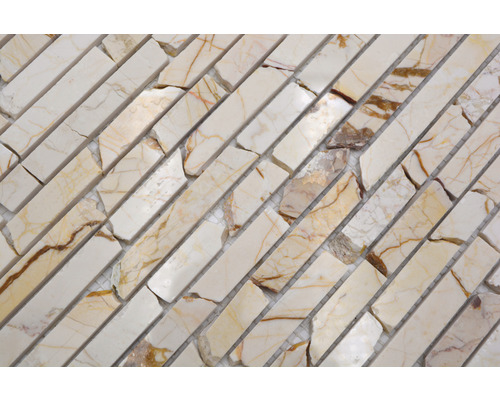 Mozaiková dlaždice z přírodního kamene, diagonálně uspořádaná