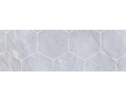 Dlažba imitace mramoru Velvet Brick geo gris 11 x 33,15 cm
